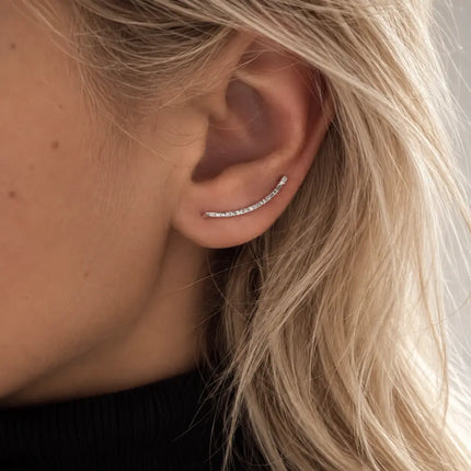 My Unique Style Hammered Earclimbers - 925 zilver