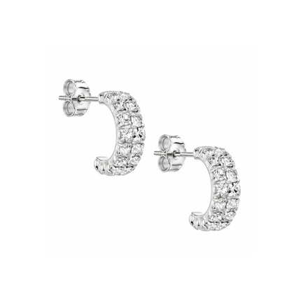 mooie zirkonia oorstekers van 925 zilver