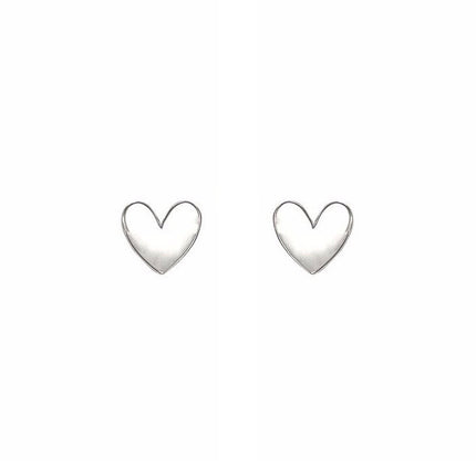 Always in my heart oorknopjes - zilver