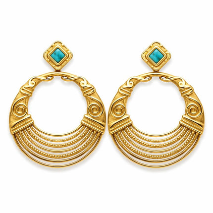 Ara oorbellen Turquoise