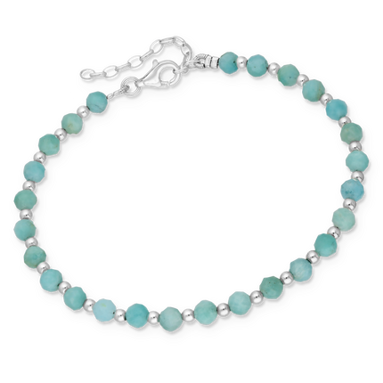 Armband Aura Amazoniet - 925 zilver