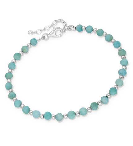 Armband Aura Amazoniet - 925 zilver