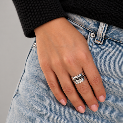 unieke zilveren statement ring uit bali