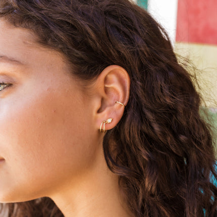 Bohemian sparkle studs - 925 zilver