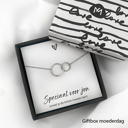Double karma ketting - 925 zilver
