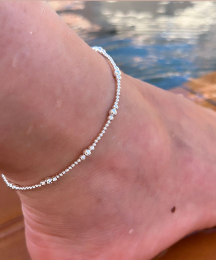 Enkelbandje Crystal Cove - 925 zilver