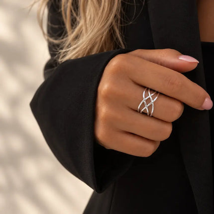 My Unique Style Calliope ring, Prachtige ring van echt zilver die verbondenheid mooi laat zien.
