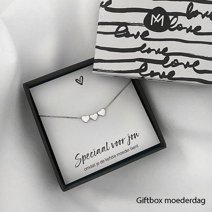 Ketting little hearts - 925 zilver
