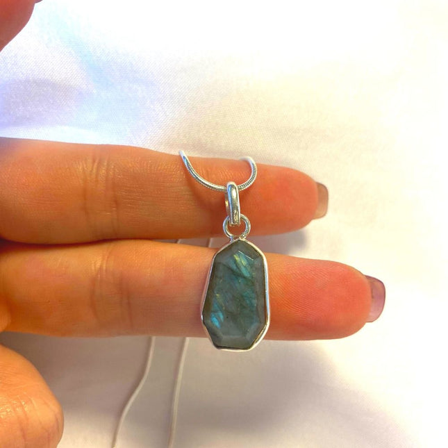 Labradorite necklace - 925 zilver