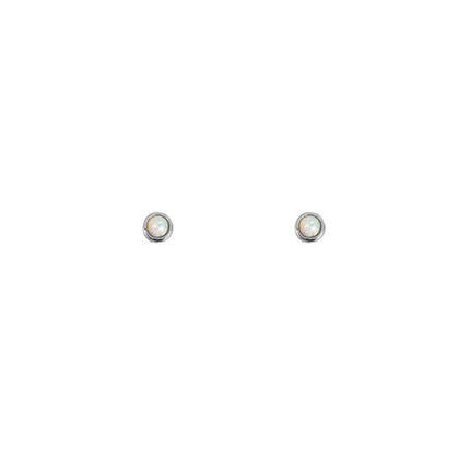 Little opal studs - 925 zilver