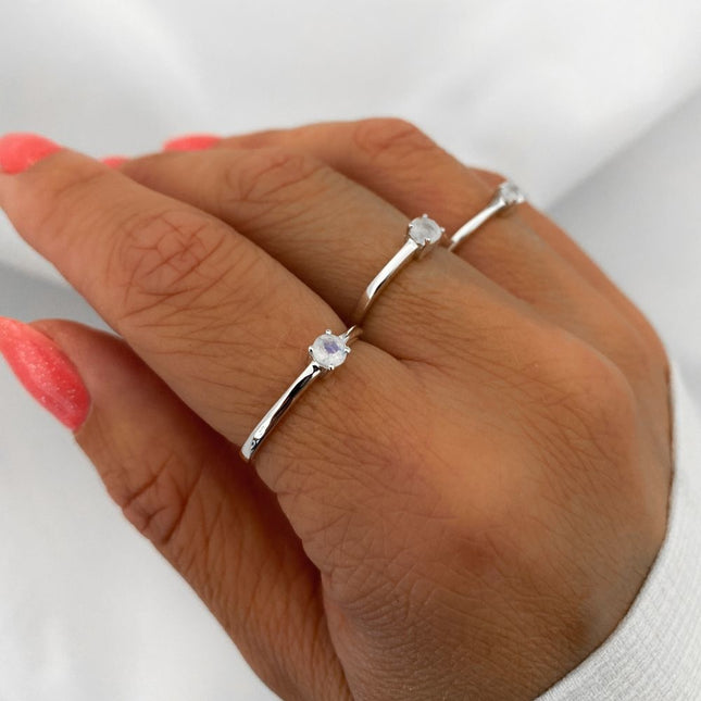 Maansteen ring Nora - 925 zilver