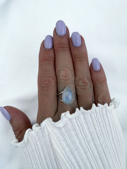 Moonlight Drop ring - 925 zilver