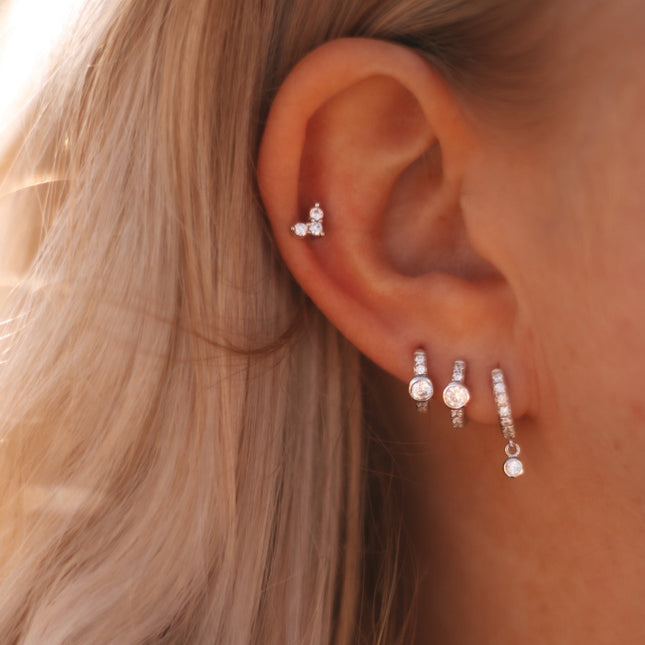 My Unique Style Altair Huggie Hoops - zilver