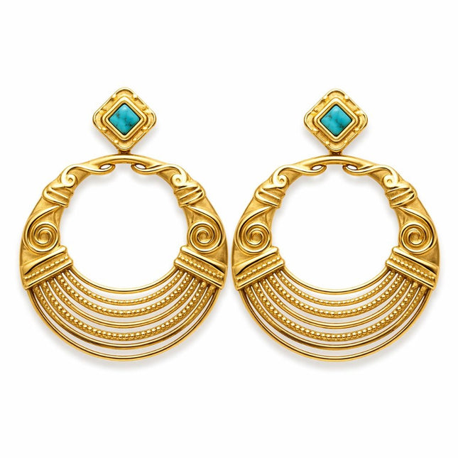 My Unique Style Ara oorbellen Turquoise