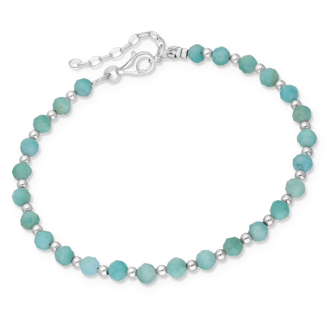 My Unique Style Armband Aura Amazoniet - 925 zilver