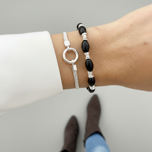 My Unique Style Armband Bold Circle - 925 zilver