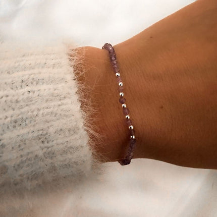 My Unique Style Armbandje Vira Amethist - 925 zilver