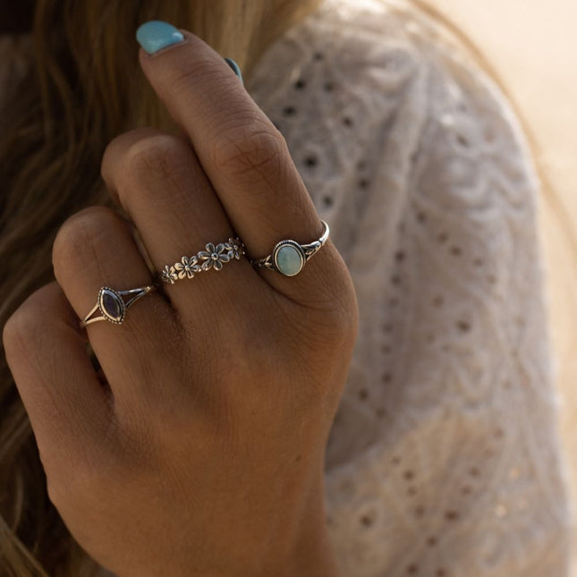 My Unique Style Aura Labradorite ring - 925 zilver