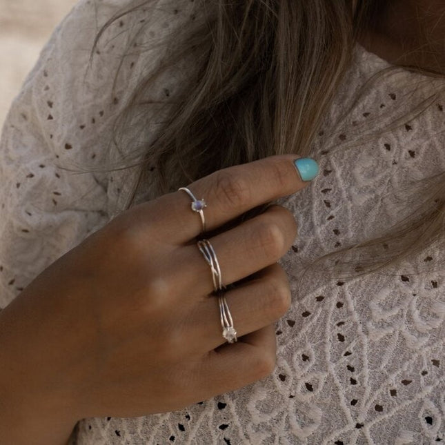 My Unique Style Aylin Moonstone ring - 925 zilver
