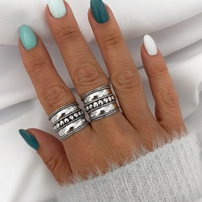 My Unique Style Bali ring Rope - 925 zilver