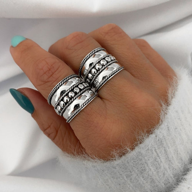 My Unique Style Bali ring Rope - 925 zilver