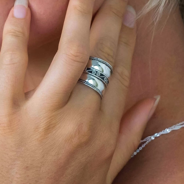 My Unique Style Bali ring Swirly - 925 zilver