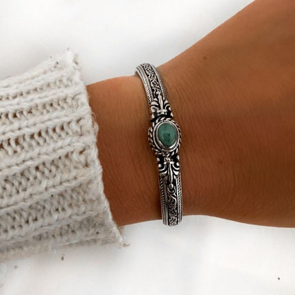 My Unique Style Boho armband Turquoise - 925 zilver