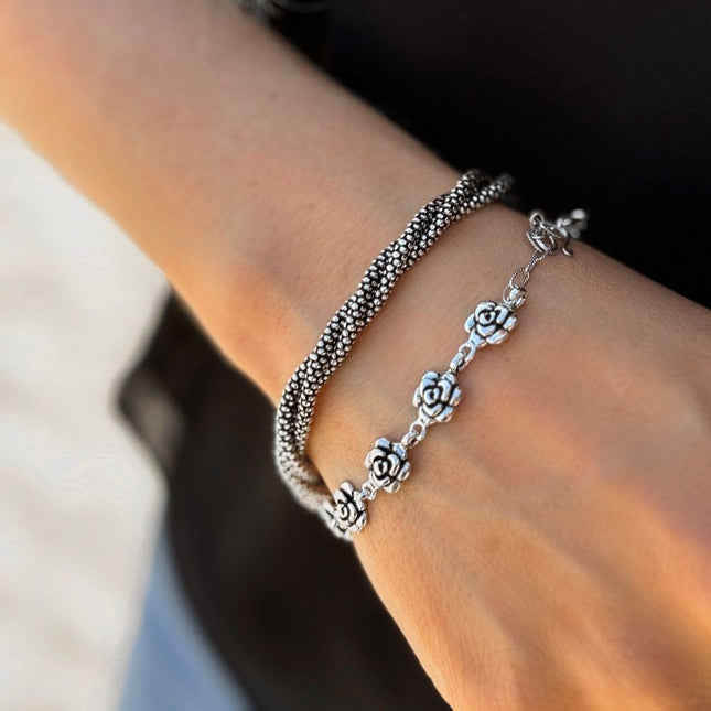 My Unique Style Boho Blossom armband - 925 zilver