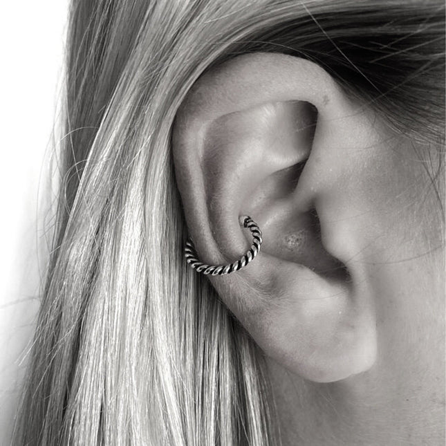 My Unique Style Boho ear cuff twisted - 925 zilver