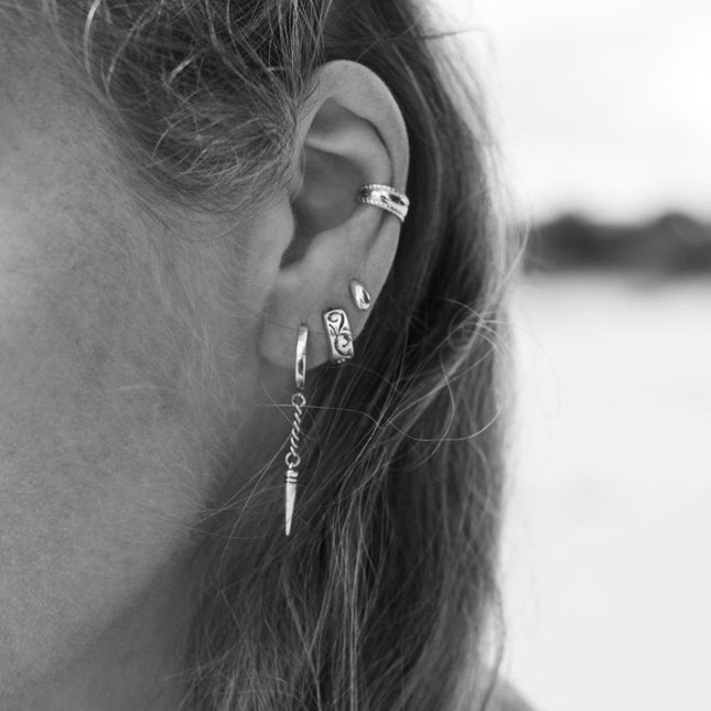 My Unique Style Boho Huggie Swirl - 925 zilver
