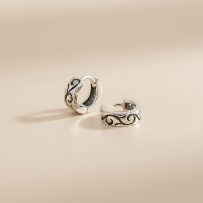 My Unique Style Boho Huggie Swirl - 925 zilver