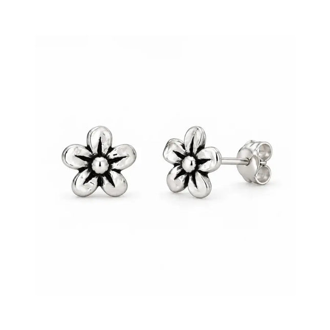 My Unique Style Boho oorknopjes Floral - 925 zilver