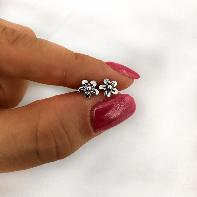 My Unique Style Boho oorknopjes Floral - 925 zilver