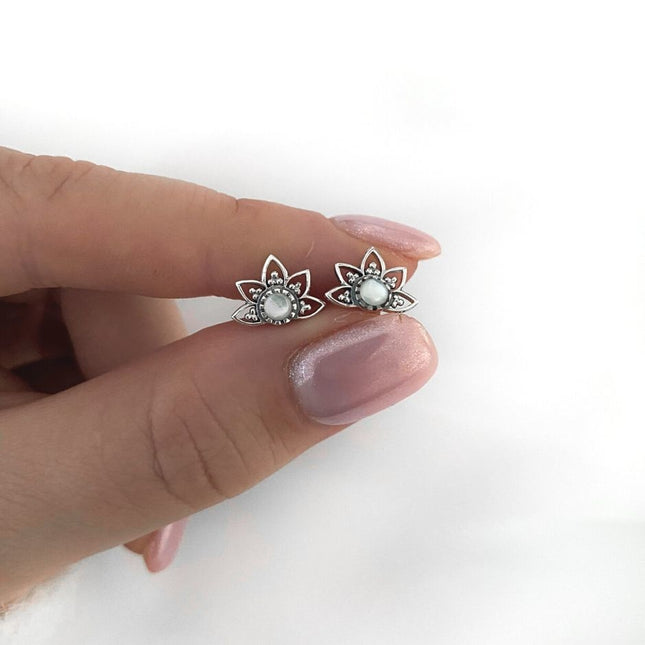 My Unique Style Boho oorknopjes Motherpearl - 925 zilver