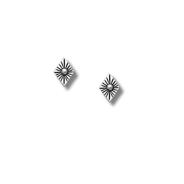 My Unique Style Boho oorknopjes Rhombus - 925 zilver