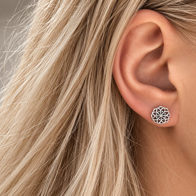 My Unique Style Boho oorknopjes Stella - 925 zilver