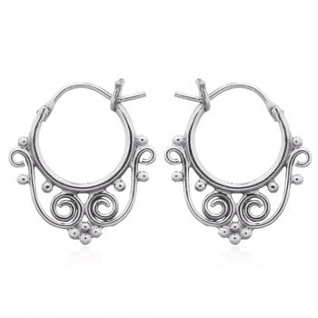 My Unique Style Boho oorringen Ethnic - 925 zilver