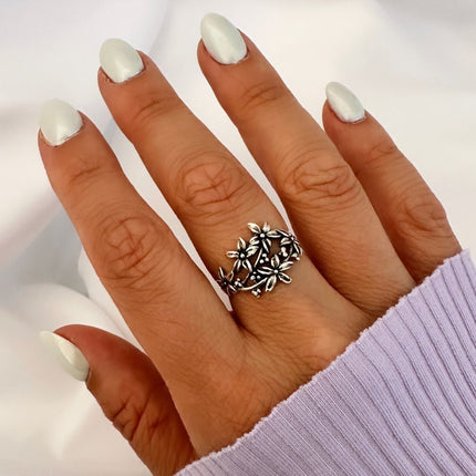 My Unique Style Boho ring Petal - 925 zilver
