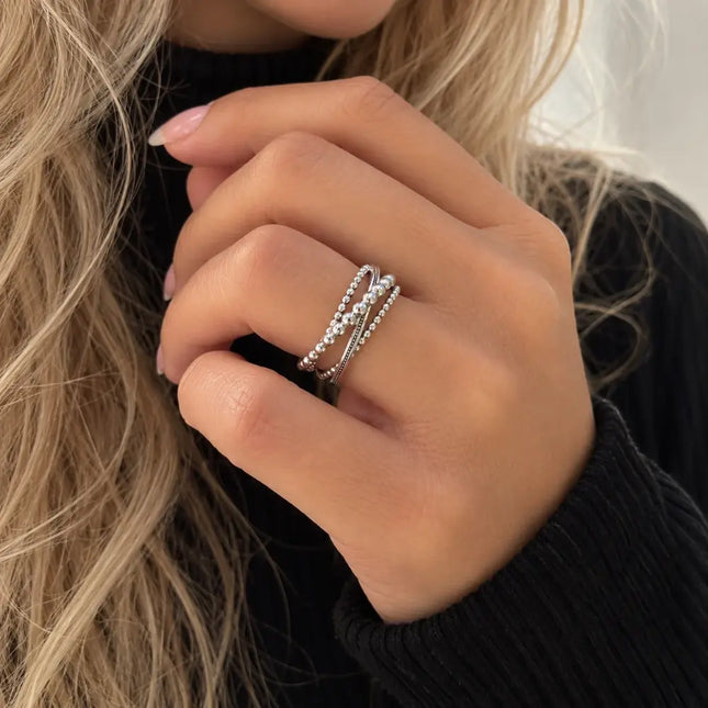 My Unique Style Boho ring Trio 925 zilver