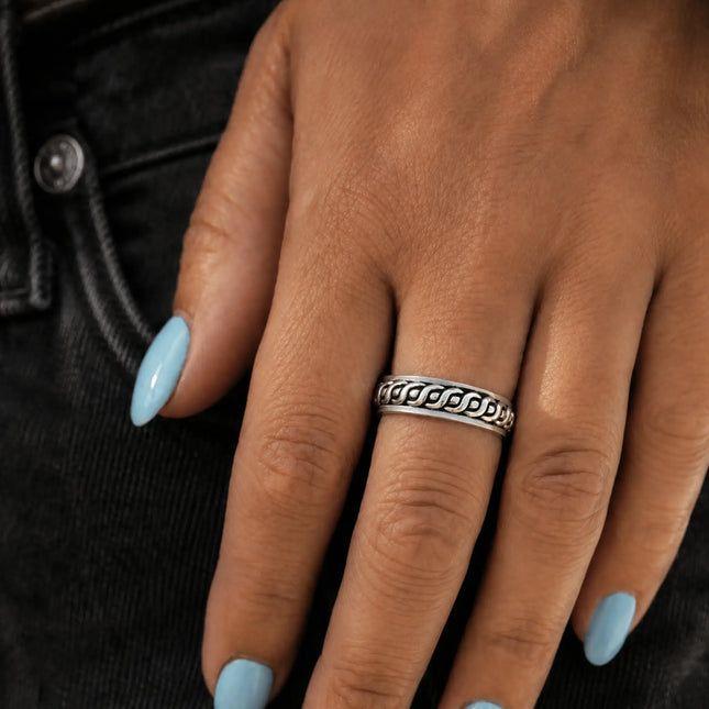 My Unique Style Boho spin ring Weave - 925 zilver