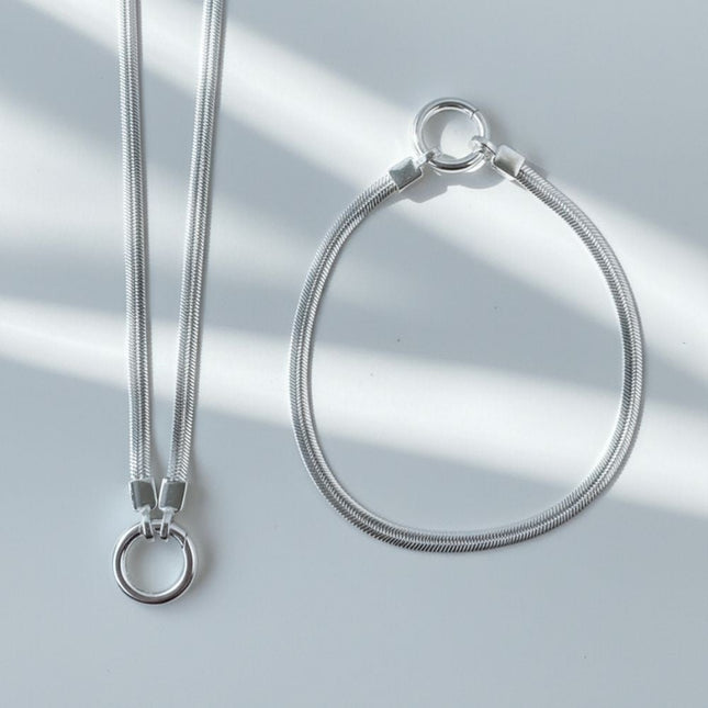 My Unique Style Bold Circle Sieradenset - 925 zilver