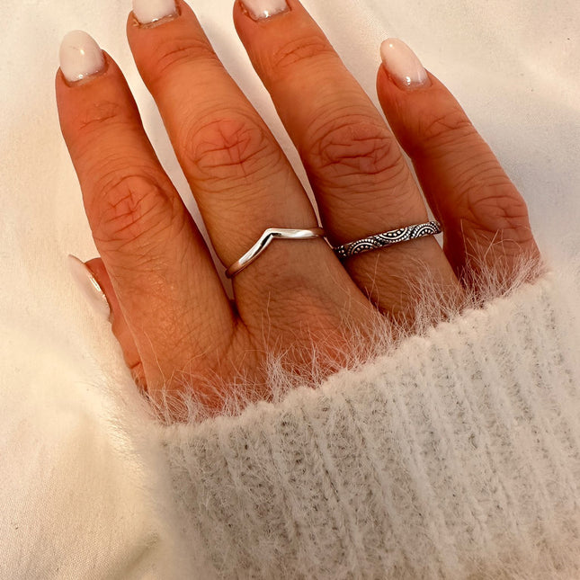 My Unique Style Chevron ring - 925 zilver