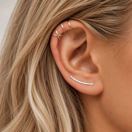 My Unique Style Chic Bar earclimbers - 925 zilver