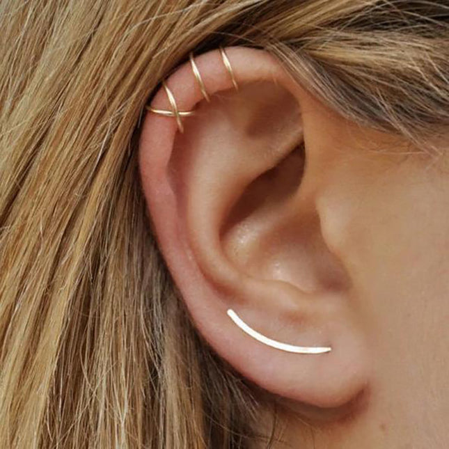 My Unique Style Chic Bar earclimbers - 925 zilver