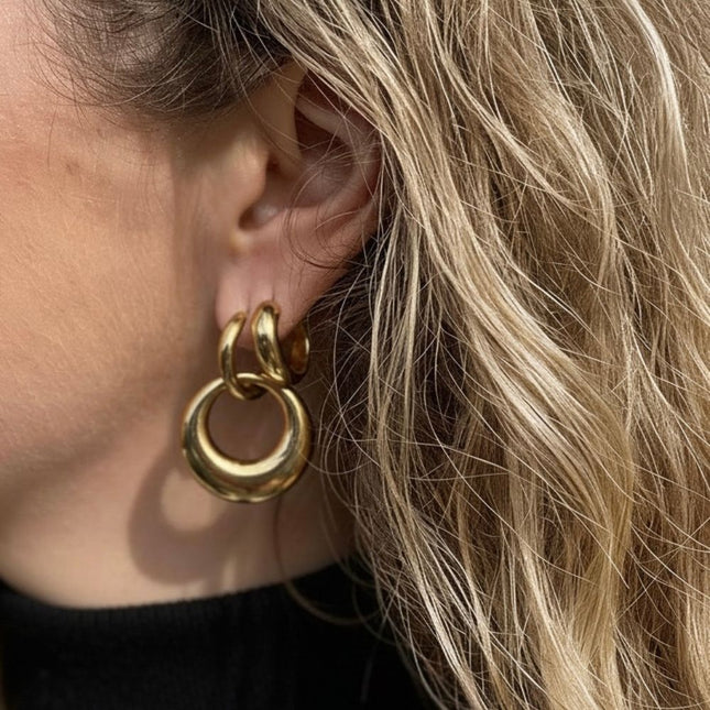My Unique Style Curve Link oorbellen - goud