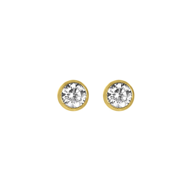 My Unique Style Diamond Bezel stud