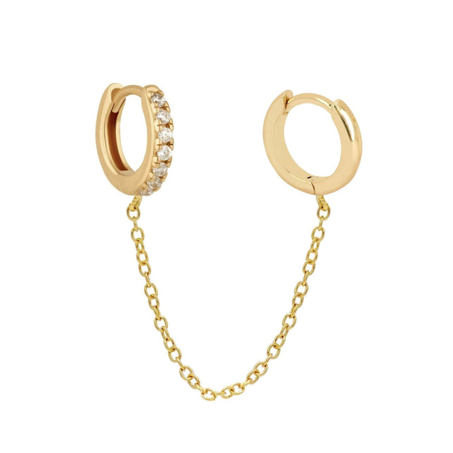 My Unique Style Double hoop earring - goldplated