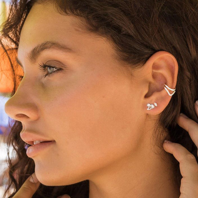 My Unique Style Ear Cuff Chevron Double - 925 zilver
