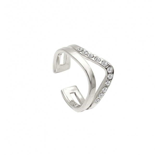 My Unique Style Ear Cuff Chevron Double - 925 zilver