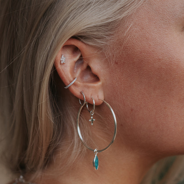 My Unique Style Ear cuff Sparkle Pave - 925 zilver